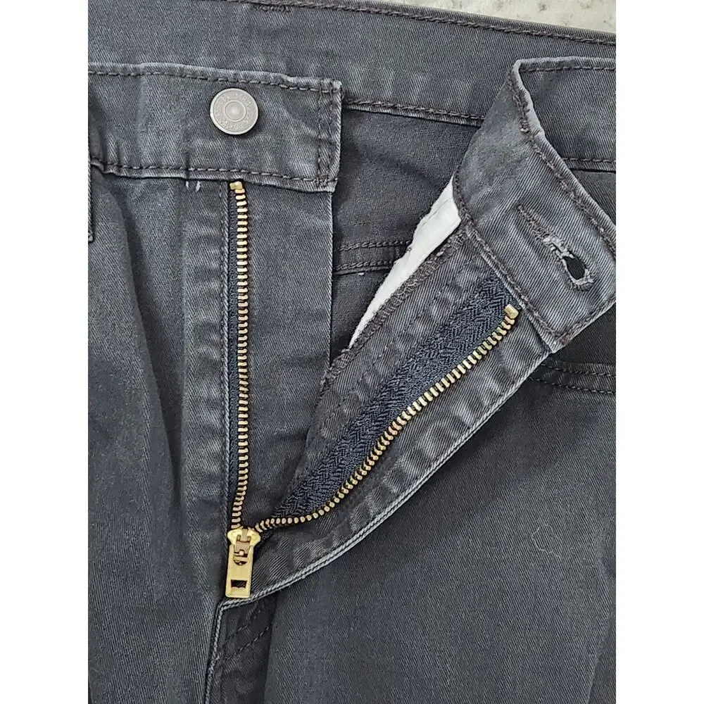 Levis‎ 502 Jeans Mens 34x32 Gray Tapered Stretch Denim Casual Pants